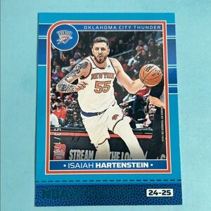 Isaiah Hartenstein ,Thunder 2024-25 NBA Hoops,Teal parallel Card #139 /175